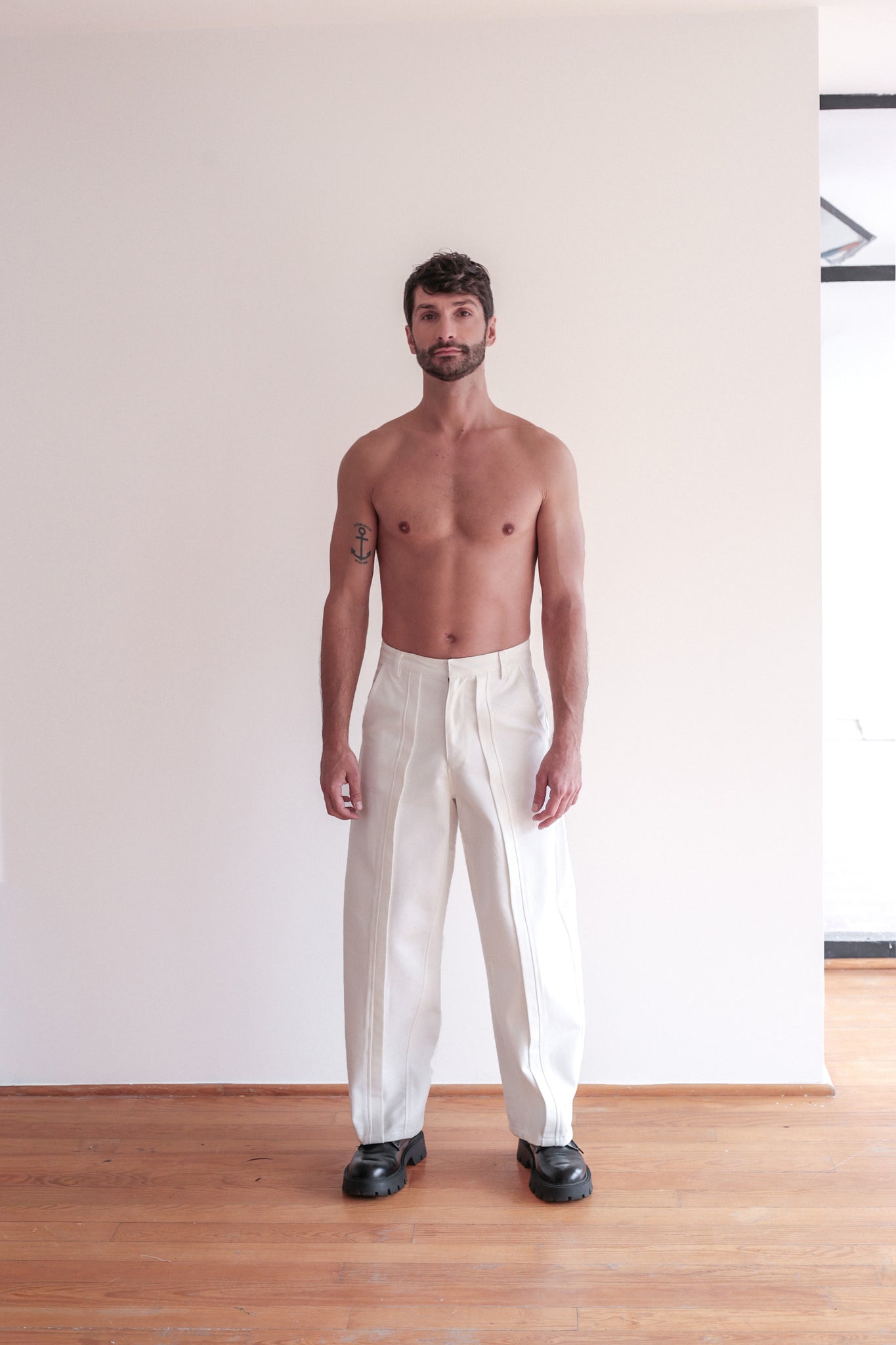 Pantalon Denim Blanco