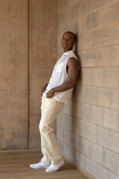 Linen White Shirt