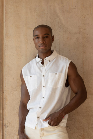 Linen White Shirt