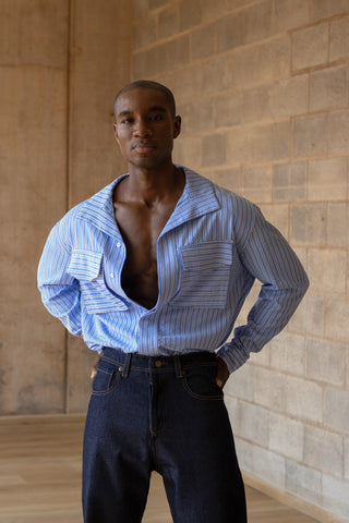 V - Striped Shirt