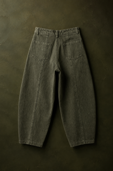 Pantalón Denim Verde