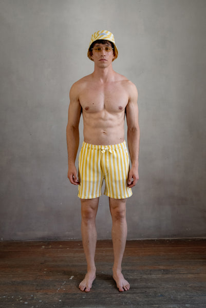 Short Rayas Amarillo