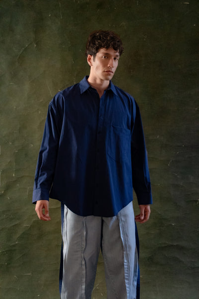Camisa Oversize Azul