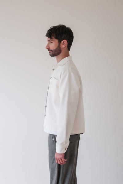 Chaqueta Denim Blanco