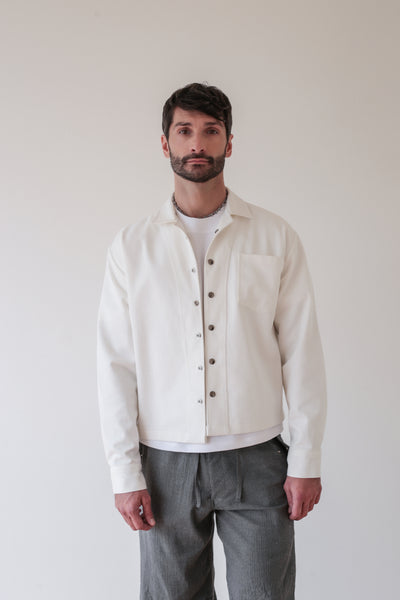 Chaqueta Denim Blanco