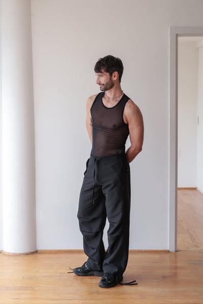 Pantalón Parachute Negro