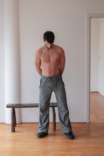 Pantalón Parachute Gris