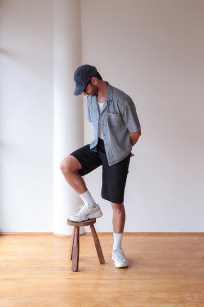 Camisa Crop efecto Denim