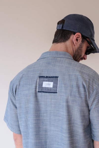 Camisa Crop efecto Denim