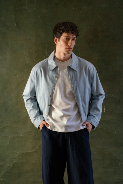 Chaqueta Rayas Azul