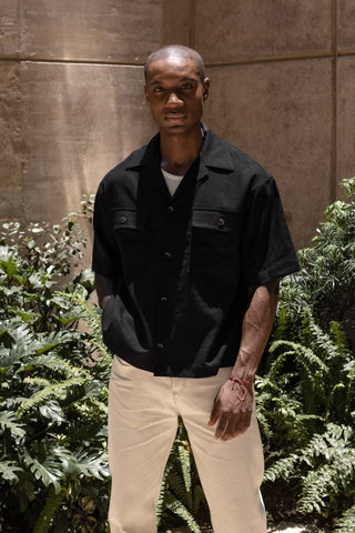Black Linen Shirt